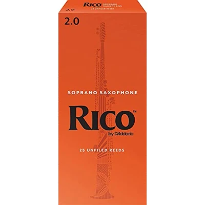 Immagine di Confezione da 25 ance Rico per sassofono soprano, durezza 2,0