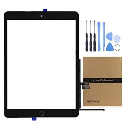 Immagine di Hedywei Schermo Tattile di Ricambio per iPad 9 Display A2602 A2603 A2604 A2605 10.2 Pollici 2021 Touch Screen Digitizer con Kit utensile (Nero)