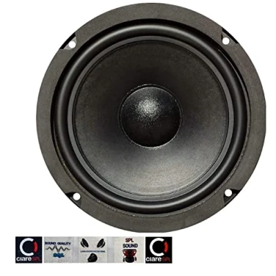 Immagine di 1 CIARE HW159 HW 159 altoparlante diffusore woofer da 16,50 cm 165 mm 6,5&quot; diametro 60 watt rms 150 max 8 ohm sospensione in gomma, pezzo + 5 adesivi omaggio