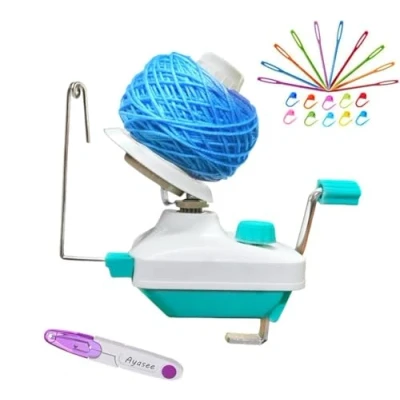 Immagine di Ayasee Avvolgitore per gomitoli uncinetto e lavoro a maglia, di filato mano Swift, strumento uncinetto, forniture maglieria