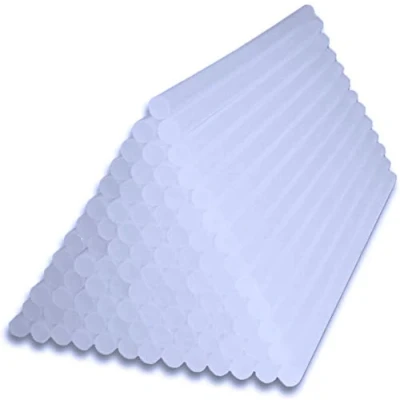 Immagine di BRIMIX Confezione da 50 bastoncini di silicone caldo 11 mm x 200 mm. Aste colla termofusibile, trasparente, mm, ultra lunghe, per bricolage e lavori ricambio pistola