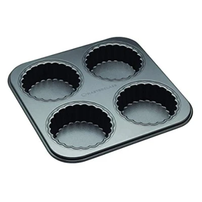 Immagine di MasterClass Mini Quiche Mould / Tartlet removable bottom 4 Pieces