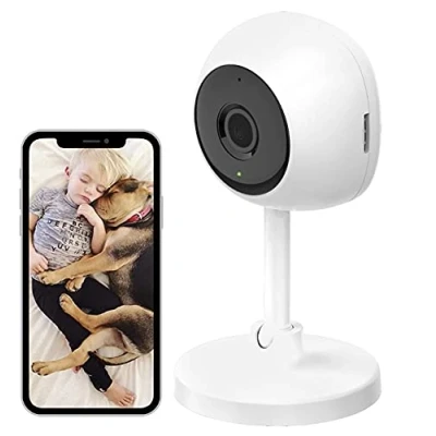 Immagine di Woox 741143 Smart Camera WiFi Full HD 2 MP Controllo Vocale Alexa Google, R4114 Bianco