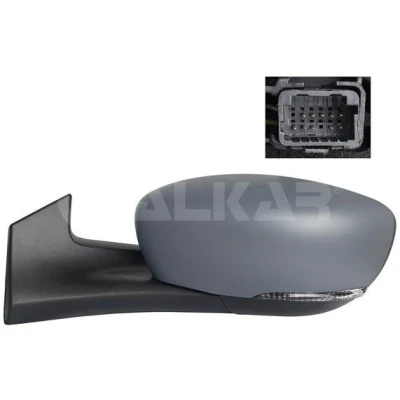 Immagine di Specchietto retrovisore esterno Alkar 6131178 Sx con la prima mano elettrico termico, asferico per veicolo guida a