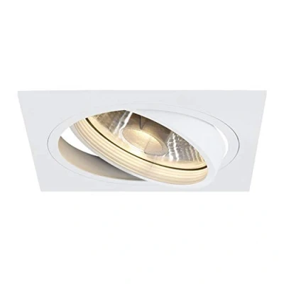 Immagine di SLV 113541 New Tria 1 Lampada da incasso Lampadina Alogena, LED (monocolore) GU10 75 W Bianco opaco