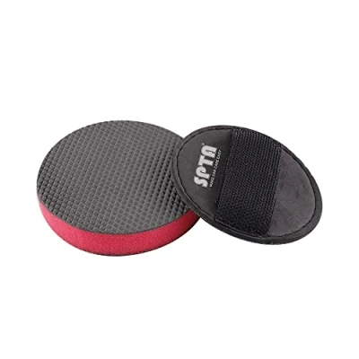 Immagine di SPTA clay Bar Pad, 1 disco argilla (80 mm) e cinturino manuale da 80 mm per dettagli auto, pad pulizia Magic Car riutilizzabile lavabile