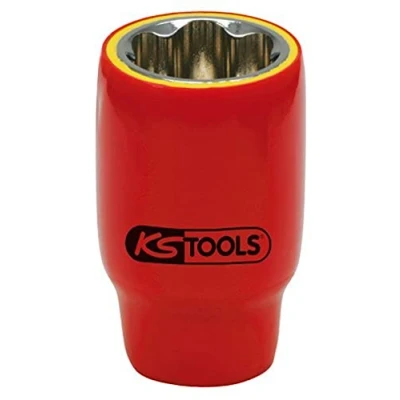 Immagine di KS Tools, Chiave a bussola + esagonale, Presa 1/2&quot; con isolamento protettivo (18 mm)