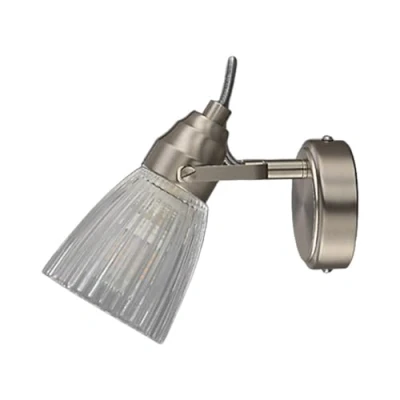 Immagine di Lindby applique &#039;Kara&#039; dimmerabile (Moderno) colore Grigio, in Vetro ad es. Bagno (1 luce, G9) per bagno,