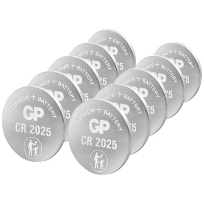 Immagine di GP Batteria a bottone CR 2025 3 V 10 pz. Litio GPCR2025STD955C10