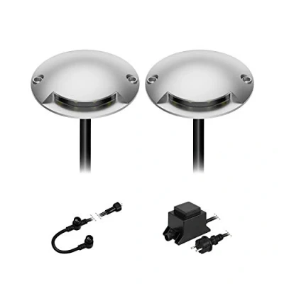 Immagine di ledscom.de Lampada da terra a LED Bunda, 1 lampada, per uso esterno, bianco caldo, set di 2