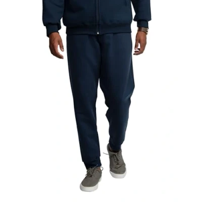 Immagine di Fruit of the Loom Pantaloni da Jogging in Pile Eversoft Tuta, Tessuto Misto Cotone, Blu Navy, M Uomo