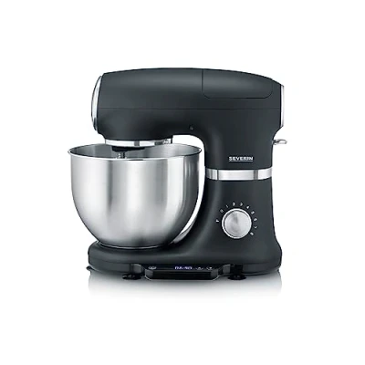 Immagine di SEVERIN KM 3898 Impastatrice per Dolci, Pane e Pizza, Robot da Cucina 1000 W Fino a 3 kg di Impasto, Multifunzione con Gancio Frusta Sbattitore