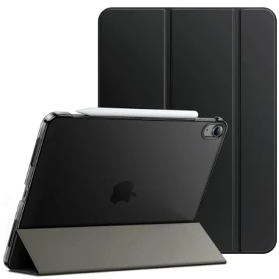 Immagine di JETech Custodia per iPad Air 11 Pollici M2 (2024), 5a/4a (Modello 2022/2020, 10,9 Pollici), Supporto Sottile con Retro Rigido Cover Auto Svegliati/Sonno (Nero)