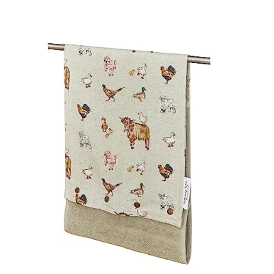 Immagine di Cooksmart asciugamano a rullo progettato nel Regno Unito, per bagno o cucina Asciugamani Buttercup Farm