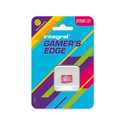 Immagine di Integral Scheda micro SD da 256 GB Gamer&#039;s Edge per Nintendo Switch, carica e salva giochi velocemente, memorizza giochi, DLC dati, progettata Switch Lite OLED