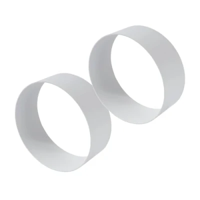 Immagine di Vent Systems Confezione da 2 accoppiatori femmina per condotti di ventilazione in linea tubi 15,2 cm, dritti linea, connettori plastica
