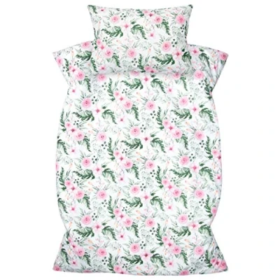Immagine di Amilian Biancheria da letto per bambini, 2 pezzi, 100% cotone, 100 x 135 cm, federa 40 60 con chiusura a sacco