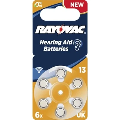 Immagine di Rayovac Ray 13B Set Batterie per Apparecchi Acustici, Argento