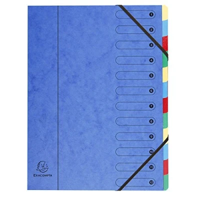 Immagine di Exacompta 5212E Classificatori a Soffietto, Interno, 24x32 cm, Colori assortiti