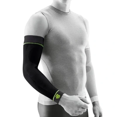 Immagine di Bauerfeind Kompressions,Fasce a compressione per Rafforzamento della muscolatura, 1 Paio,Nero (Noir),L Corto