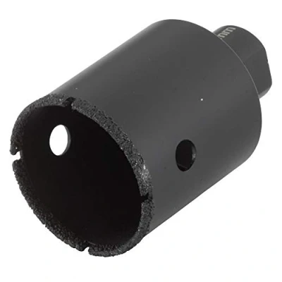 Immagine di wolfcraft Sega a tazza diamantata &quot;Ceramic&quot; Per smerigliatrice angolare I 5946000 l&#039;installazione di sanitari e passacavi su piastrelle smaltate