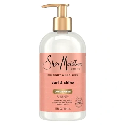 Immagine di Sheamoisture SHEA Moisture Coconut AND Hibiscus CURL Shine Conditioner Balsamo, Taglia: 384 ml,
