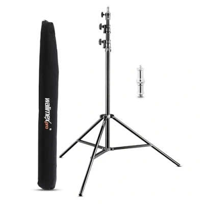 Immagine di Walimex pro AIR 290 Deluxe stativo per lampada cm con sospensione pneumatica, altezza massima cm, capacità di carico 7 kg, stabile e versatile