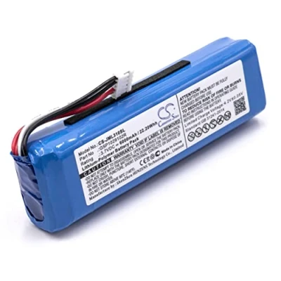 Immagine di vhbw 1x batteria compatibile con JBL Charge 2 Plus, 2+, 3 (2015) casse, altoparlanti, speaker (6000mAh, 3,7V, Li Poly) Sostituisce GSP1029102R