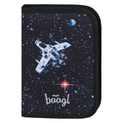 Immagine di Baagl Astuccio per ragazzi e ragazze, studenti, cancelleria, Pixel Space,