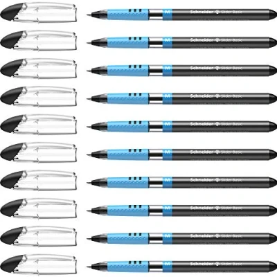 Immagine di Schneider Confezione da 5 penne a sfera Slider Basic PTE Media Nero