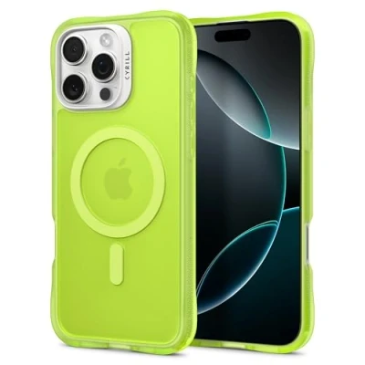Immagine di CYRILL Spigen UltraSheer Mag Custodia Compatibile con iPhone 16 Pro Max (TPU, PC Lime)