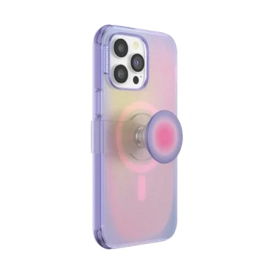 Immagine di PopSockets: PopCase PlantCore per MagSafe Custodia a Base vegetale iPhone 14 PRO Max con Supporto PopGrip Slide Riposizionabile e Impugnatura Top Intercambiabile Aura