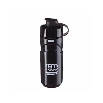 Immagine di POLISPORT 8645500002 Borraccia termica modello T500 per Ciclismo con capacità di 500ml. senza BPA ciclisti colore nero/grigio