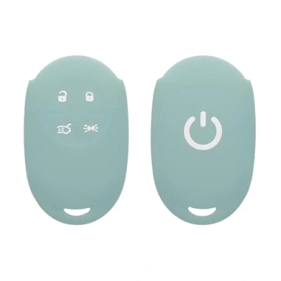 Immagine di kwmobile Cover Chiavi Auto Compatibile con Fiat 500E Chiave a 4 pulsanti Custodia Protettiva Copri Telecomando Gomma Portachiave Macchina Silicone