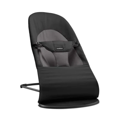 Immagine di BabyBjörn Sdraietta Balance Soft, Tessuto/Jersey, Nero/Grigio scuro