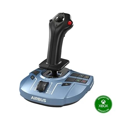 Immagine di Thrustmaster TCA X Airbus Edition Joystick per simulatore di volo Cuffie (jack da 3,5 mm), USB A, C® PC, Xbox One, Series S, Serie Blu