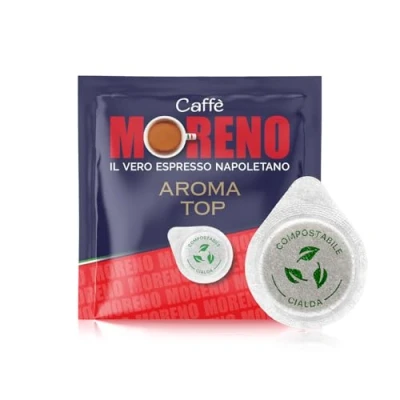 Immagine di CAFFE&#039; MORENO 150 Cialde Caffe Compostabile, Compatibili Con Macchina Caffè Sistema ESE44mm, Aroma Distinto Dolcezza Inconfondibile, Cialda Da 7g, Miscela Top