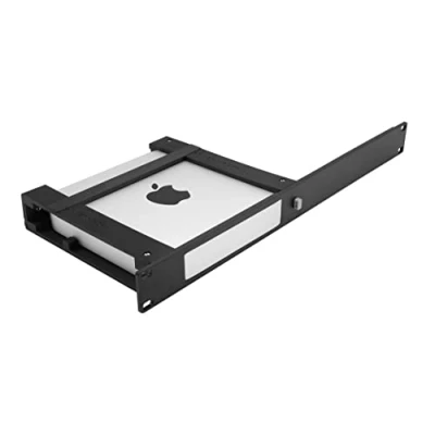 Immagine di thingsINrack Per Mac Mini Rack Mount 19&quot; 1U con telecomando on/off pulsante iniezione plastica stampata