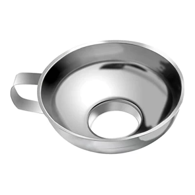 Immagine di TARTIERY Imbuto in Acciaio Inox per marmellata, da Cucina con Manico Conserve e marmellata Trasferire liquidi, ingredienti secchi Polvere. s