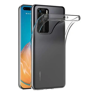 Immagine di AICEK Cover Compatible Huawei P40 Pro, Pro Silicone Case Molle di TPU Trasparente Sottile Custodia per (6.1 Pollici)