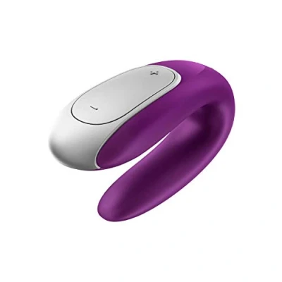 Immagine di Satisfyer Double Fun Partner Vibrator per coppie Viola