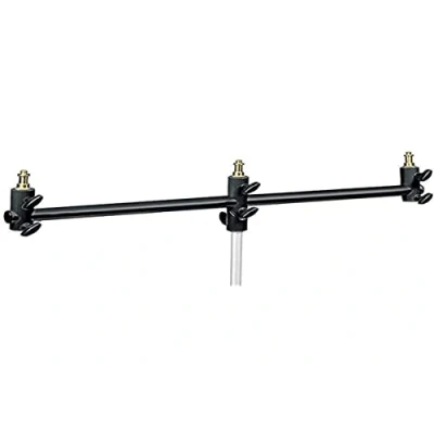 Immagine di Manfrotto 154B Barra Portamicrofono o Lampada, 3 Attacchi, Nero