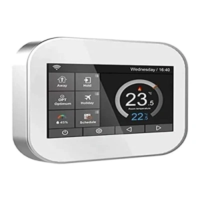 Immagine di Termostato Wifi con Display LCD a Colori Touch Screen per Caldaia gestibile tramite APP possibilità di tarare la temperatura