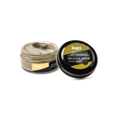 Immagine di Kaps Crema per la Cura delle Scarpe, Intensiva e Nutrimento Pelle, Delicate, 70 Colori (104 Biscotto)