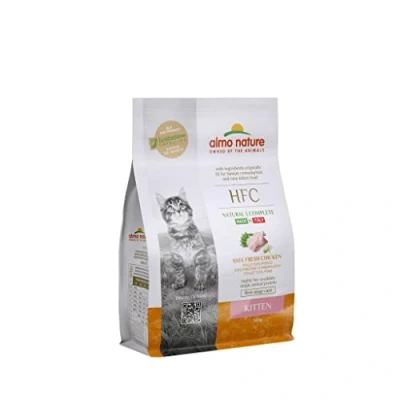 Immagine di almo nature HFC Kitten Mangime Secco, bilanciato e Completo per Gattini con 100% Pollo Fresco di qualità