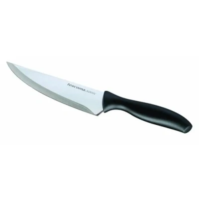 Immagine di Tescoma 862040 Sonic Coltello Cuoco, Acciaio Inossidabile, Nero, 14 cm, 1 Pezzo