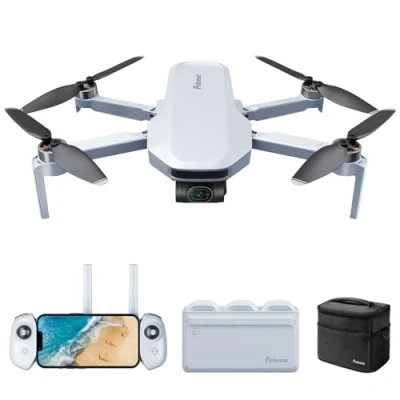 Immagine di Potensic ATOM Combo GPS Drone Pieghevole con Gimbal a 3 Assi, Telecamera 4K, ＜249 g, 6KM Trasmissione, 96 Minuti di Volo, Batterie e Hub Ricarica, QuickShots, Seguito Visivo, C0