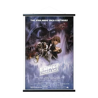Immagine di Grupo Erik poster Star Wars L&#039;impero colpisce ancora con appendi a stecche magnetiche fai da te, 61x91,5 cm