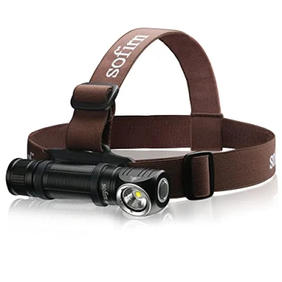 Immagine di Sofirn Lampada Frontale HS40 2000 Lumen, Torcia con 8 Modalità di Luminosità, Luce LED Ricaricabile Tipo C, da IPX8 Impermeabile, Utilizzata per Jogging, Campeggio