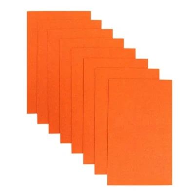 Immagine di Jtnohx Feltro Rigido, 2 mm Spesso per L&#039;artigianato, 8 Pezzi 20x30 cm Fogli di Feltro, Quadrati Tessuto Progetti Cucito (Arancione)